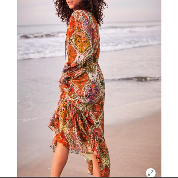 Anthropologie FARM Rio Mosaic Maxi Dress - Picture 2 of 7
